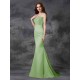 Mermaid Gorgeous Sweetheart Beading Sleeveless Long Satin Chiffon Bridesmaid Dresses