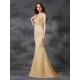 Mermaid Gorgeous Sweetheart Beading Sleeveless Long Satin Chiffon Bridesmaid Dresses