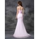 Mermaid Gorgeous Sweetheart Beading Sleeveless Long Satin Chiffon Bridesmaid Dresses