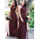 Charming Halter Tulle Sleeveless Ruffles Bridesmaid Dresses