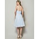 Charming Strapless Sleeveless Hand-Made Flower Short Chiffon Bridesmaid Dresses