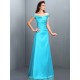 Charming Off-the-Shoulder Sleeveless Long Satin Bridesmaid Dresses