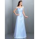 Charming Off-the-Shoulder Sleeveless Long Satin Bridesmaid Dresses