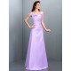 Charming Off-the-Shoulder Sleeveless Long Satin Bridesmaid Dresses