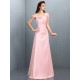Charming Off-the-Shoulder Sleeveless Long Satin Bridesmaid Dresses
