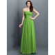 Gorgeous Sweetheart Pleats Sleeveless Long Satin Bridesmaid Dresses
