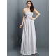 Gorgeous Sweetheart Pleats Sleeveless Long Satin Bridesmaid Dresses