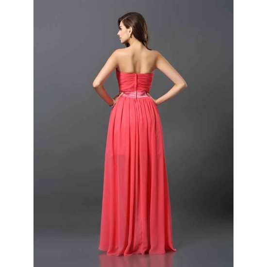 Gorgeous Sweetheart Sleeveless High Low Chiffon Bridesmaid Dresses