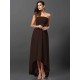 Charming Strapless Sleeveless High Low Chiffon Bridesmaid Dresses