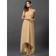 Charming Strapless Sleeveless High Low Chiffon Bridesmaid Dresses