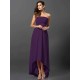 Charming Strapless Sleeveless High Low Chiffon Bridesmaid Dresses