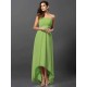 Charming Strapless Sleeveless High Low Chiffon Bridesmaid Dresses