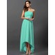Charming Strapless Sleeveless High Low Chiffon Bridesmaid Dresses
