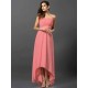 Charming Strapless Sleeveless High Low Chiffon Bridesmaid Dresses
