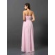 Charming Strapless Sleeveless High Low Chiffon Bridesmaid Dresses