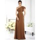 Charming One Shoulder Ruffles Sleeveless Long Chiffon Bridesmaid Dresses