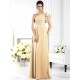 Charming One Shoulder Ruffles Sleeveless Long Chiffon Bridesmaid Dresses