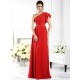 Charming One Shoulder Ruffles Sleeveless Long Chiffon Bridesmaid Dresses