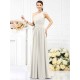 Charming One Shoulder Sash/Ribbon/Belt Sleeveless Long Chiffon Bridesmaid Dresses