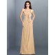 Charming One Shoulder Pleats Sleeveless Long Chiffon Bridesmaid Dresses