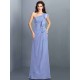 Charming One Shoulder Pleats Sleeveless Long Chiffon Bridesmaid Dresses