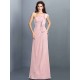Charming One Shoulder Pleats Sleeveless Long Chiffon Bridesmaid Dresses