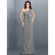 Charming One Shoulder Pleats Sleeveless Long Chiffon Bridesmaid Dresses