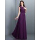 Charming High Neck Pleats Sleeveless Long Chiffon Bridesmaid Dresses