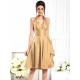 Charming Halter Sleeveless Short Taffeta Bridesmaid Dresses