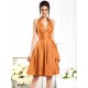 Charming Halter Sleeveless Short Taffeta Bridesmaid Dresses