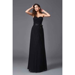 Gorgeous Sweetheart Sash/Ribbon/Belt Sleeveless Long Lace Bridesmaid dresses