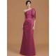 Mermaid Gorgeous One Shoulder Sleeveless Ruched Satin Bridesmaid Dresses