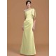 Mermaid Gorgeous One Shoulder Sleeveless Ruched Satin Bridesmaid Dresses