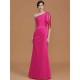 Mermaid Gorgeous One Shoulder Sleeveless Ruched Satin Bridesmaid Dresses