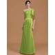 Mermaid Gorgeous One Shoulder Sleeveless Ruched Satin Bridesmaid Dresses