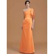 Mermaid Gorgeous One Shoulder Sleeveless Ruched Satin Bridesmaid Dresses