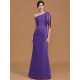 Mermaid Gorgeous One Shoulder Sleeveless Ruched Satin Bridesmaid Dresses