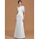 Mermaid Gorgeous One Shoulder Sleeveless Ruched Satin Bridesmaid Dresses