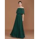Charming Pleats Off-the-Shoulder Chiffon Bridesmaid Dress