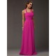 Charming Halter Sleeveless Ruffles Long Chiffon Bridesmaid Dresses