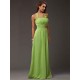 Charming Halter Sleeveless Ruffles Long Chiffon Bridesmaid Dresses