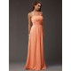 Charming Halter Sleeveless Ruffles Long Chiffon Bridesmaid Dresses