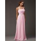 Charming Halter Sleeveless Ruffles Long Chiffon Bridesmaid Dresses
