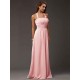 Charming Halter Sleeveless Ruffles Long Chiffon Bridesmaid Dresses