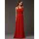 Charming Halter Sleeveless Ruffles Long Chiffon Bridesmaid Dresses