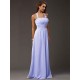 Charming Halter Sleeveless Ruffles Long Chiffon Bridesmaid Dresses