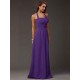 Charming Halter Sleeveless Ruffles Long Chiffon Bridesmaid Dresses