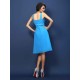 Modern Bateau Sash/Ribbon/Belt Sleeveless Short Chiffon Bridesmaid Dresses