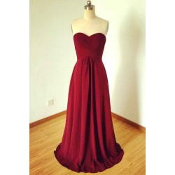 Charming Sleeveless Sweetheart Chiffon Bridesmaid Dresses