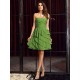 Gorgeous Sweetheart Ruched Sleeveless Short Chiffon Bridesmaid Dresses